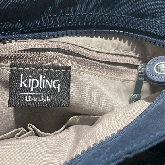 Kipling  Women's Angie Blue Crossbody with gorilla - Picture 6 of 7